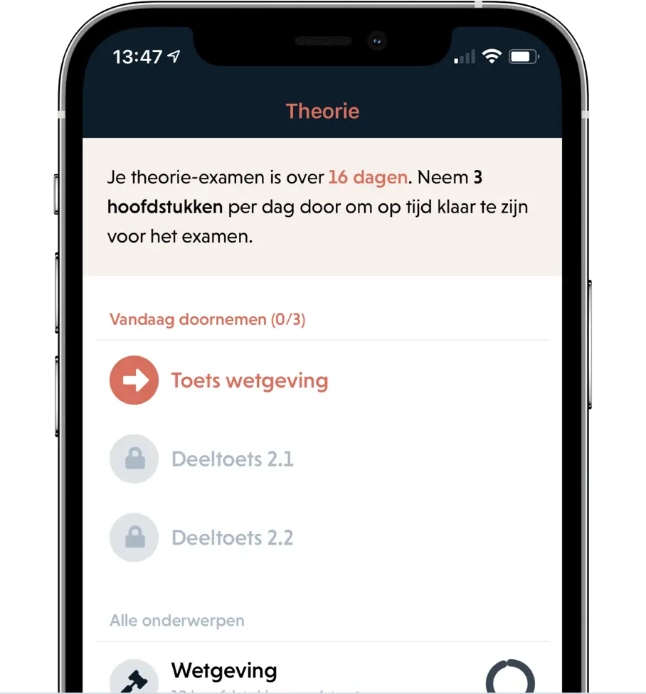 Plan je theorieexamen voor autolessen